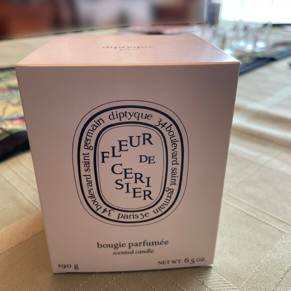 diptyque Fleur de Cerisier / Cherry Blossom Empty Candle Jar + Box - Picture 3 of 3